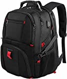 YOREPEK Travel Backpack, Extra Large 50L Laptop Backpacks for Men Women, Water Resistant College Backpack Airline Approved Business Work Bag with USB Charging Port Fits 17 Inch Computer, Black