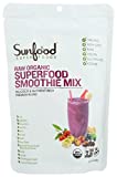 Sunfood Organic Superfood Smoothie Mix- Original Flavor. New Plant-Based Protein Blend (Pea, Almond, Pumpkin, Hemp). All-Natural Ingredients, Non-GMO, Vegan, Gluten Free. 8 oz Bag