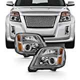 Fits 2010-2015 GMC Terrain SUV [Halogen Type] Original Manufacturer Style Headlights Assembly Full Set