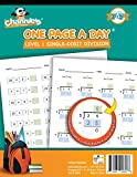 Channie’s One Page A Day Single Digit Level 1 Beginner Visual Division Workbooks for Easy Teaching & Learning Grade 3-5 Size 8.5” x 11” Summer School, Summer Bridge