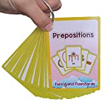 Richardy 22PCS/Set Prepositions Kids Gifts English Flash Cards Pocket Card Educational Learning Baby Toys for Children Pre-Kindergarten