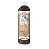 Dr. Ginger's Coconut Oil Pulling Mouthwash, All-Natural Oil Pulling & Xylitol to Target Bad Breath, Support Tongue and Gum Health and Brighten Teeth, Fluoride-Free, Coconut Mint Flavor, 14fl oz, 1ct