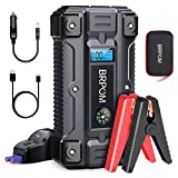 BRPOM Car Jump Starter, 3000A Peak 23800mAh (Up to 10.0L Gas or 8.0L Diesel Engine, 50 Times) 12V Auto Booster Battery Charger Jump Box with Quick Charger Smart Jump Cables (BM500)