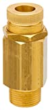 Control Devices - VR25-100 VR Series Brass Vacuum Relief Valve, 0-30" Hg Vacuum Range, 1/4" Male NPT