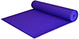 YogaAccessories Extra Wide and Extra Long 1/4'' Thick Deluxe Yoga Mat (Purple)
