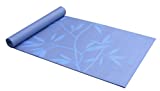 Gaiam Yoga Mat Premium Print Extra Thick Non Slip Exercise & Fitness Mat for All Types of Yoga, Pilates & Floor Workouts, Ash Leaves, 6mm