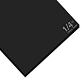 Expanded PVC Sheet – Lightweight Rigid Foam – 6mm (1/4 Inch) – 24 x 48 Inches – Black – Ideal for Signage, Displays, and Digital/Screen Printing by Ring Binder Depot