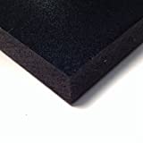 PVC Foam Board Sheet (Celtec) - Black - 24 in x 48 in x 12 MM Thick