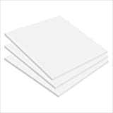 Expanded PVC Sheet 12" x 12" White Printable Rigid PVC Board Sintra, Celtec, Plastic Board Sheet Ideal for Signage, Displays, Durable Plastic Sheet Waterproof for Outdoor (White (1/4"), 3-Pack)