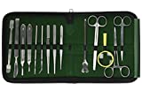 DR. KJ 26 Pcs Advanced Dissection Kit - Premium Quality Stainless Steel Tools for Dissecting- Best for Biology/Anatomy/Botany and Veterinary Students or Teachers with Case