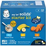 Gerber My 1st Solids Starter Kit, Oatmeal & Puree, Banana & Sweet Potato, 2 Ounce Tubs (Set of 5)