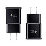 Pantom [2-Pack] Adaptive Fast Charging Rapid Quick Charge Wall Charger Compatible with Samsung Galaxy S10/S10+/S9/S9+/S8/S8+ Note 8/Note 9 & Other Smartphones/Devices [Black]