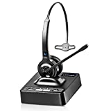 Leitner LH270 – Wireless Office Headset with Microphone for Telephone and Computer – Works with Avaya, Yealink, Polycom, Cisco, VoIP and 99% of Desk Phones and PC’s (USB and Phone Jack)