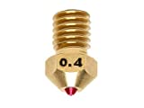 Ruby Nozzles for 3D Printers MK8 E3D Prusa Ender3 (E3DV6, 0.4mm)