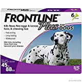 Frontline Plus Flea and Tick Treatment for Dogs (Large Dog, 45-88 Pounds, 6 Doses)