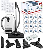 Miele Complete C3 Cat and Dog Canister HEPA Canister Vacuum Cleaner with SEB228 Powerhead Bundle - Includes Miele Performance Pack 16 Type GN AirClean Genuine FilterBags + Genuine AH50 HEPA Filter