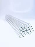 LC GLASS 12 Inch Long Premium Borocilicate GLASS TUBES 6 Pieces 12mm OD 8mm ID 2 Wall