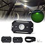 UTV Dome Light, YCHOW-TECH Universal Roll Bar Mount LED Light UTV Interior Light Roll Cage Utility Light for UTV SXS Polaris RZR Can Am ATV Truck Car Off Road Kawasaki Golf Car - White/Green