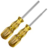 Gamebit Screwdriver Set, 3.8mm and 4.5mm Security Screwdriver Bits for Opening Nintendo, Sega Consoles and Game Cartridges - Trensparent Yellow