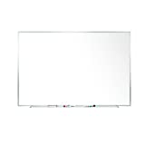 Ghent 4 x 12 Porcelain Magnetic Whiteboard, Aluminum Frame, 1 Marker, 1 Eraser, Made in the USA (M1-412-4)