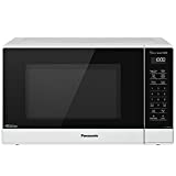 Panasonic NN-SN65KW Microwave Oven with Inverter Technology, 1200W, 1.2 cu.ft. Small Genius Sensor One-Touch Cooking, Popcorn Button, Turbo Defrost-NN-SN65KW-(White)