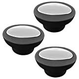 NOKESS Universal Pot Lid Replacement Knobs Pan Lid Holding Handles (3 Pcs) Black