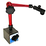 HFS (R) 132lbs/60kg Max Pull Clamping Hole Diameter 8mm Magnetic Base Adjustable Metal Test Indicator Holder Digital Level 14" - Tool Stand