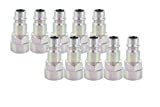 Prevost ERP 076201 (10 Pack) 1/4" Female NPT High Flow Interchange Plug European Style