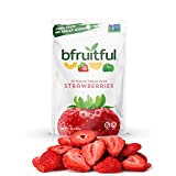 bfruitful Freeze Dried Strawberry, Natural, 100% Healthy and Delicious Fresh Strawberry Fruit Crisps, No Sugar Added, Non-GMO Verified, Gluten Free (Pack of 12)