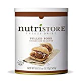 Nutristore Freeze-Dried Pulled Pork | Premium Quality Pre-Cooked Meat | Survival Emergency Food Supply | Meat for Home Meals & Lightweight Camping | USDA Inspected | 25-Year Shelf Life (1-Pack)