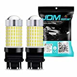 JDM ASTAR Extremely Bright 144-EX Chipsets 3056 3156 3057 3157 LED Bulbs with Projector for Backup Reverse Lights, Xenon White