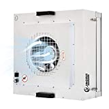 Updated Fan Filter Unit HEPA-Filter Laminar Flow Hood 22.6x22.6 Inch for Class 100 / ISO 5 Cleanliness Clean Room/Mycology Work/Mushroom with Safety Lock (110V)