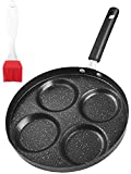 Egg Pan,Non Stick Frying Pan,Skillet Pans for Cooking,Multi Egg Cooker Pan for Breakfast,Safe Non-stick Coating(Round)