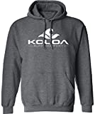 Koloa Surf Wave Logo Hoodies - Hooded Sweatshirt-L-DarkHeatherGrey