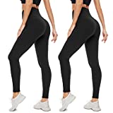 Super Soft Leggings for Women(2/5 Pack)-Tummy Control High Waisted Workout Womens Leggings Gifts(L-XL)