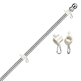 Silver Flag Pole Kit, Flag Poles for Outside House 6 ft, Professional Metal Flagpole for Garden Yard, Flagpoles Residential or Commercial, Heavy Duty Flag Pole for American Flag (No Flag Pole Holders)