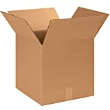 Aviditi 141414 Cube Corrugated Cardboard Box 14" L x 14" W x 14" H, Kraft, for Shipping, Packing and Moving (Pack of 25)