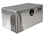 Buyers Products 1705150 Diamond Tread Aluminum Underbody Truck Box with T-Handle Latch, 14 x 12 x 24 Inch
