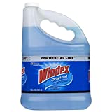 Windex 12207 original glass, 128 oz bottle, blue liquid Commercial line cleaner refill, 128 Fl Oz (Pack of 1)