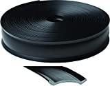 RV Designer E469, Heavy Duty Vinyl Insert Trim, 1 inch Wide, 100 foot Roll, Black