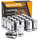 MIKKUPPA M14x1.5 Lug Nuts, Replacement for Silverado, Ford, GMC Aftermarket Wheel - 24pcs Chrome Closed End Bulge Acorn Lug Nuts