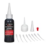 Premium Grade Cyanoacrylate (CA) Super Glue by STARBOND - 2 OZ PRO Pack (56-Gram) - Black Medium-Thick Knot Filler 500 CPS Viscosity Adhesive for Woodworking, Woodturning, Carpentry