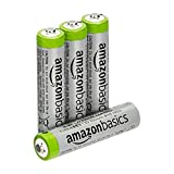 Amazon Basics AAA High-Capacity Rechargeable Batteries, 4 Count (Pack of 1)