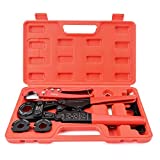 iCrimp Pex Pipe Crimping Tool kit for 3/8,1/2,3/4,1-inch Copper Ring with Free Gauge&Pex Pipe Cutter -Meet ASTM F1807 and Portable