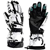 Ski Gloves, Snow Winter Gloves Warm Touchscreen Gloves Waterproof Outdoor Motorcycle Gloves (Medium)