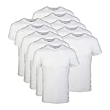 Gildan Men's Crew T-Shirts, Multipack, White (10-Pack), 2X-Large