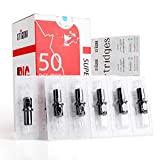 STIGMA #10(9RS) Bugpin Disposable Tattoo Needle Cartridges with Membrane Safety Cartridges for Tattoo Artists Round Shader 50Pcs Super Value Pack EN05-50-1009RS