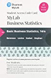 MyLab Statistics with Pearson eText -- 18 Week Standalone Access Card -- for for Basic Business Statistics
