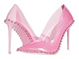 Steve Madden Women's Vala Pump, Dusty Pink Lucite Rhinestone, 8.5