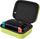 Amazon Basics Hard Shell Travel and Storage Case for Nintendo Switch - 12 x 4.8 x 9 Inches, Neon Yellow